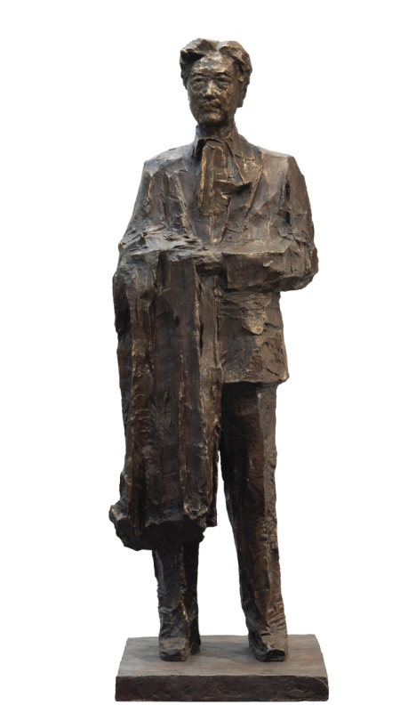 3 迥立向蒼蒼--徐悲鴻  吳為山 鑄銅 雕塑 53×61×175cm 2006年 中國(guó)美術(shù)館藏.jpg
